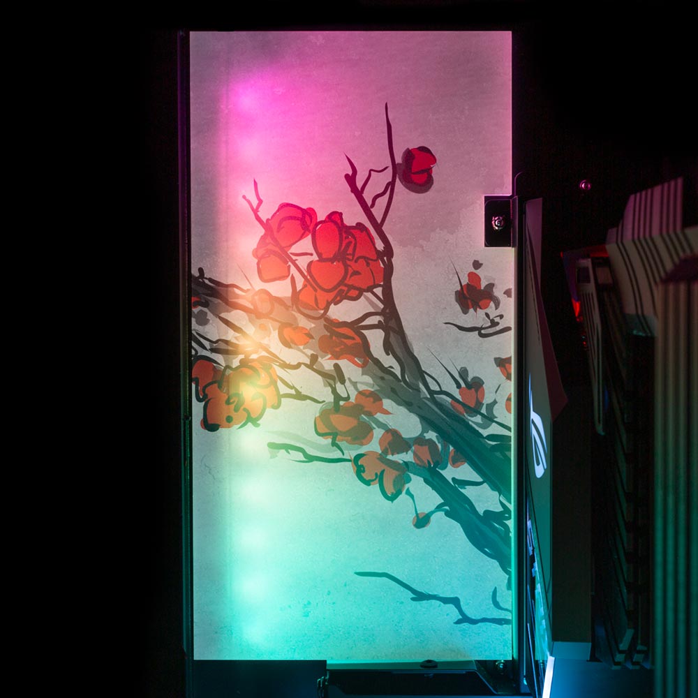 Nature Lian Li O11 and Dynamic and XL Rear Panel Plate Cover with ARGB LED Lighting - Ddjvigo - V1Tech