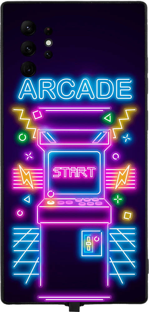 Neon Arcade RGB LED Protective Phone Case for iPhone and Samsung Models - Donnie Art - V1 Tech