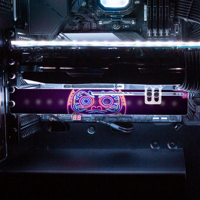 Neon Daruma RGB GPU Support Bracket