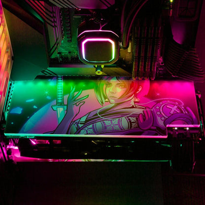 Neon Geisha RGB GPU Backplate - HeyMoonly - V1Tech