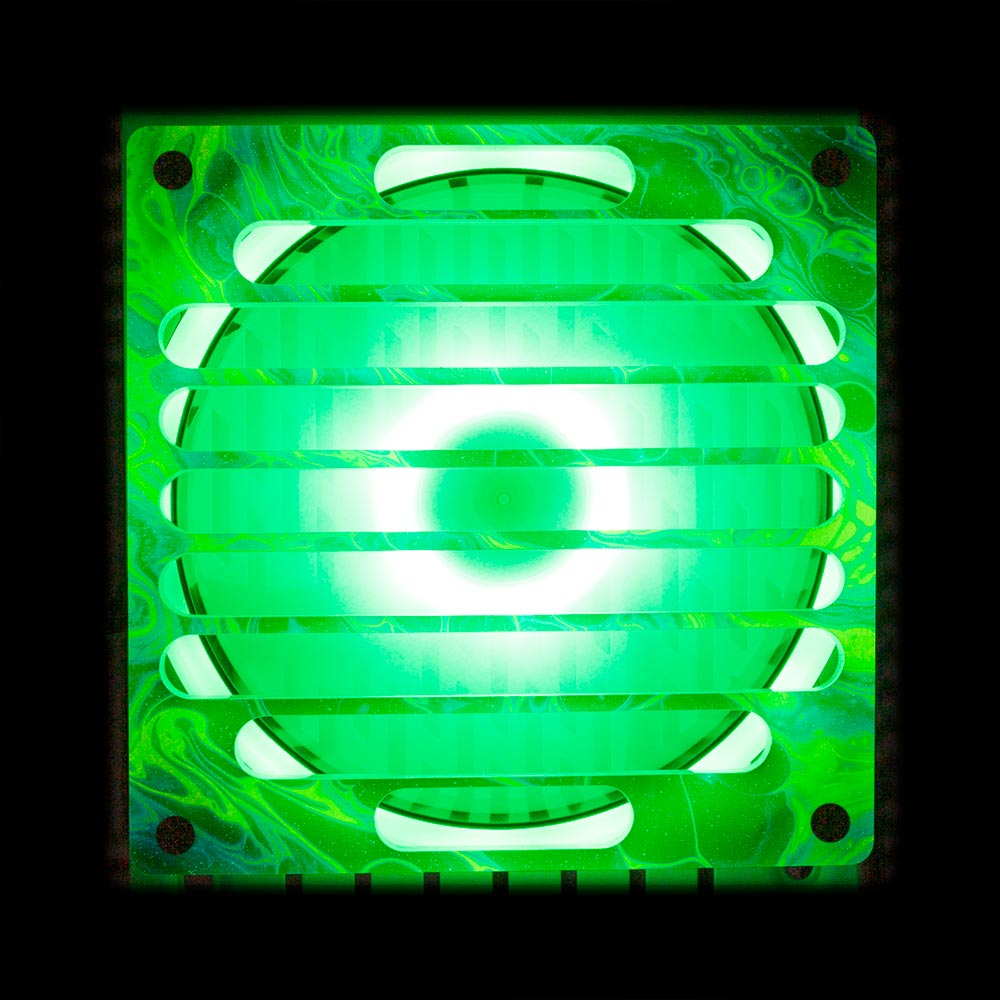 Neon Green Flow Fan Grill (120mm and 140mm) - Geoglyser - V1Tech