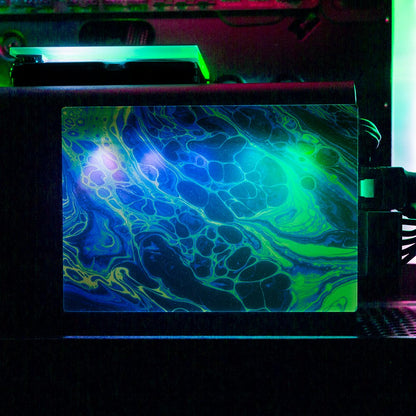 Neon Green RGB SSD Cover Horizontal - Geoglyser - V1Tech