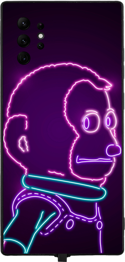 Neon Monkey Puppet RGB LED Protective Phone Case for iPhone and Samsung Models - Donnie Art - V1 Tech