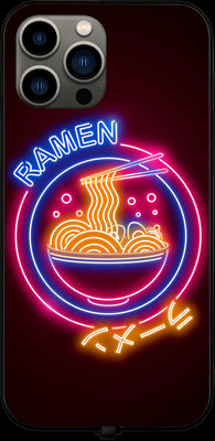 Neon Ramen Circle RGB LED Protective Phone Case for iPhone and Samsung Models