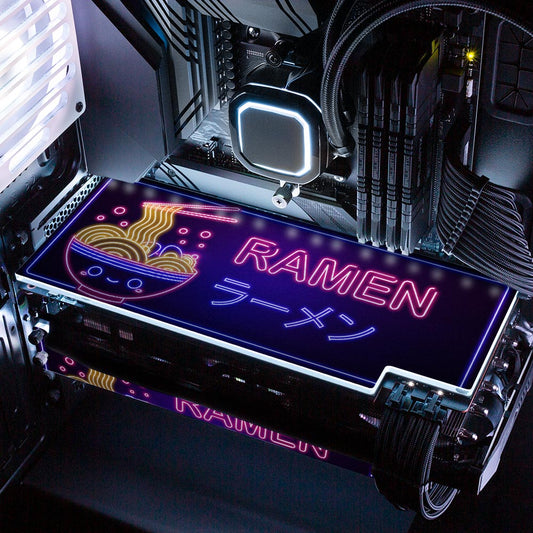 Neon Ramen RGB GPU Backplate - Donnie Art - V1Tech