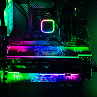 Neon Samuraii RGB GPU Backplate - Donnie Art - V1Tech