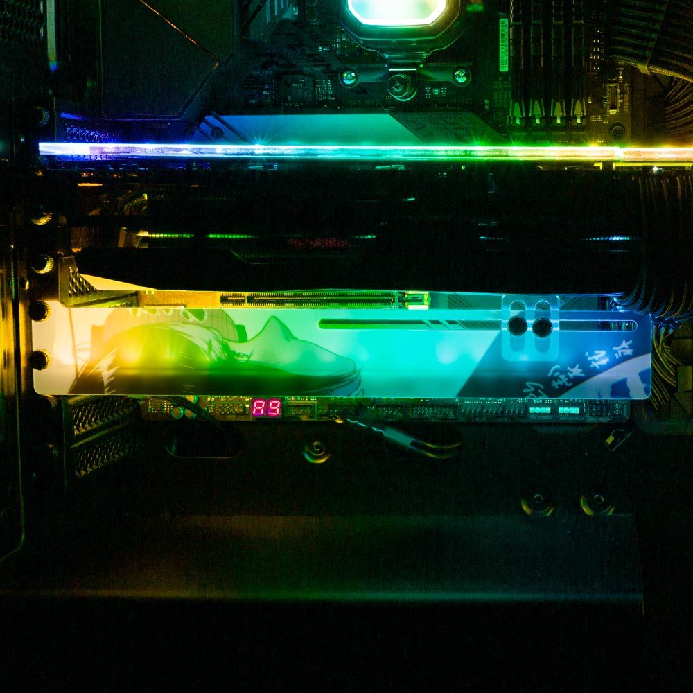 New Year's RGB GPU Support Bracket - Annicelric - V1Tech