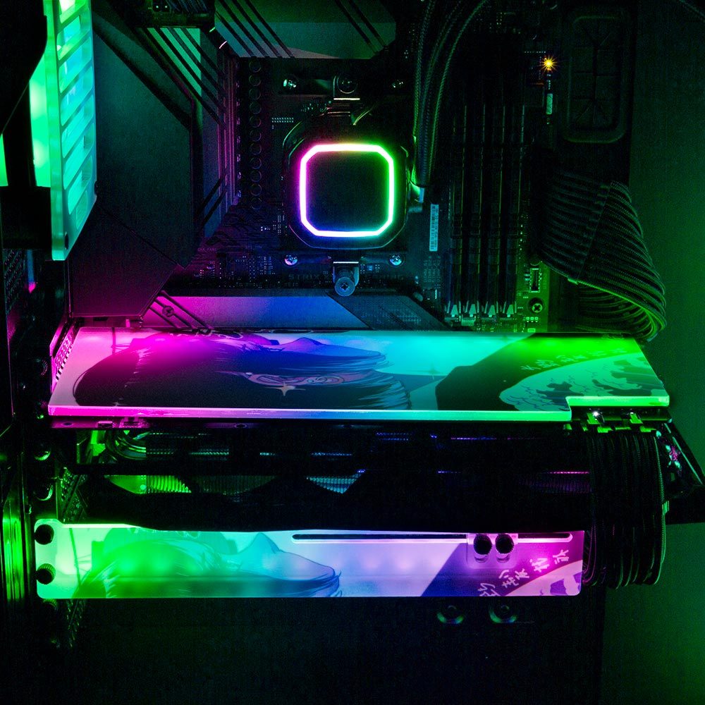 New Year's RGB GPU Support Bracket - Annicelric - V1Tech