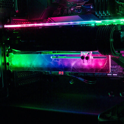 Night Marble RGB GPU Support Bracket - V1Tech