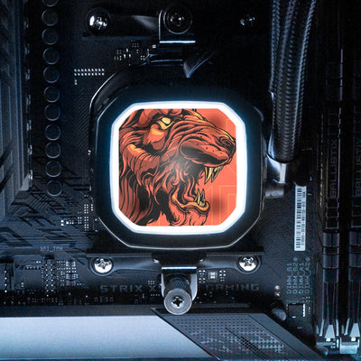 Noble Lion AIO Cover for Corsair RGB Hydro Platinum and Pro Series (H100i, H115i, H150i, H100X, XT, X, SE, H60)