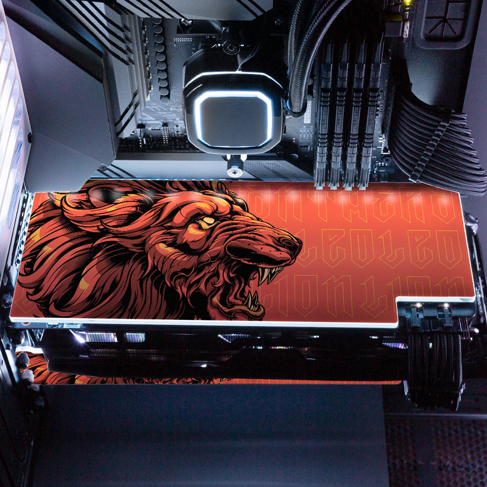 Noble Lion RGB GPU Backplate - Daniele Caruso - V1Tech