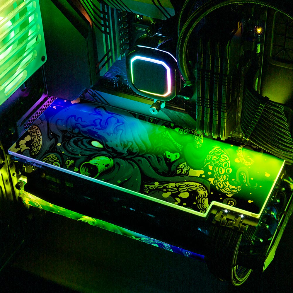 Noxious Sea Creature RGB GPU Backplate - Daniele Caruso - V1Tech