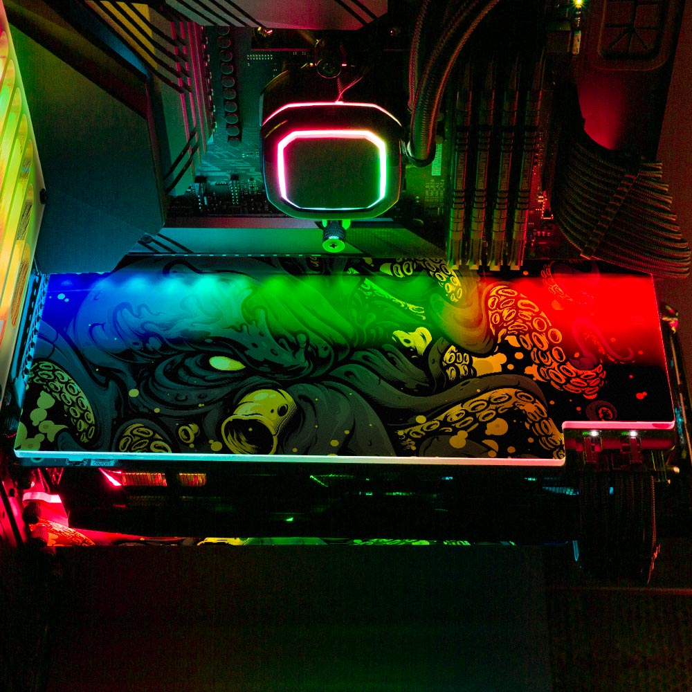 Noxious Sea Creature RGB GPU Backplate - Daniele Caruso - V1Tech