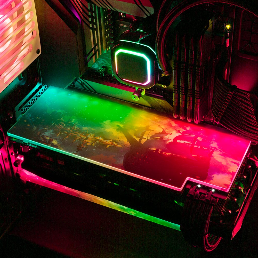 Odyssey RGB GPU Backplate - Seerlight - V1Tech