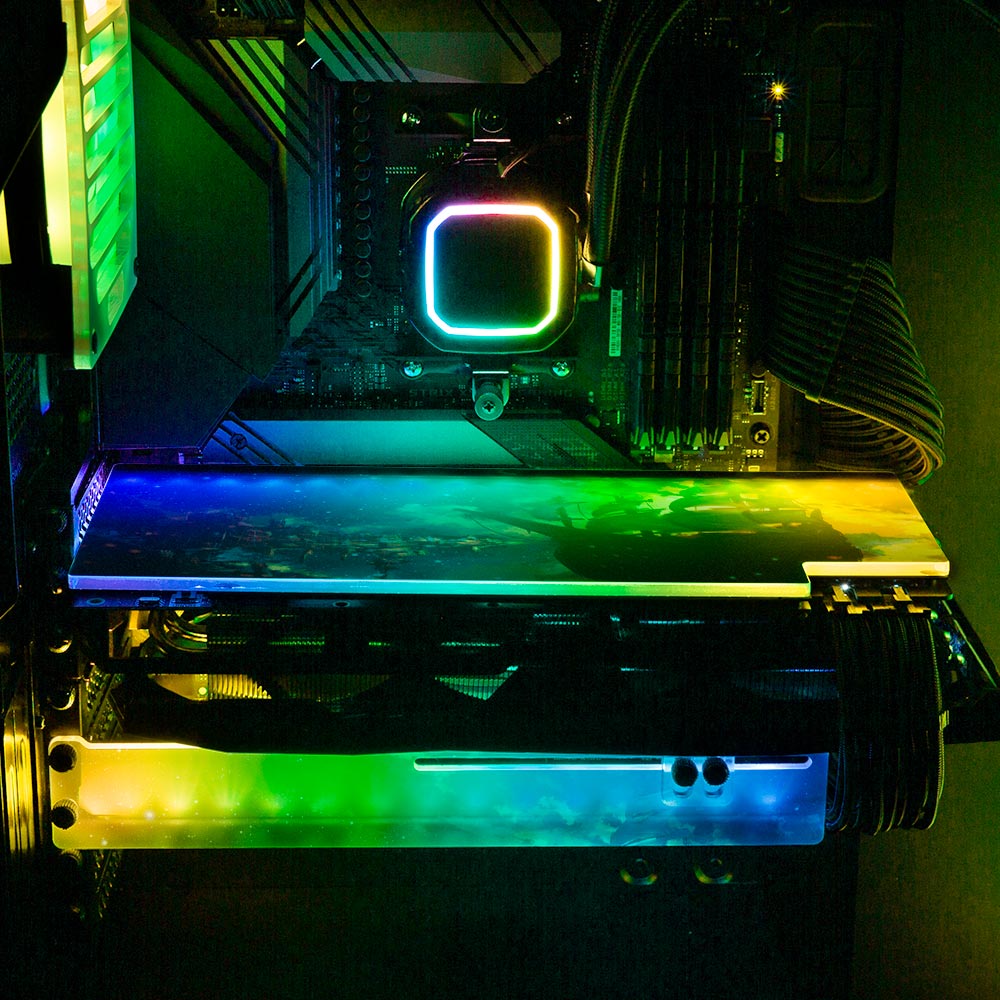 Odyssey RGB GPU Support Bracket - Seerlight - V1Tech