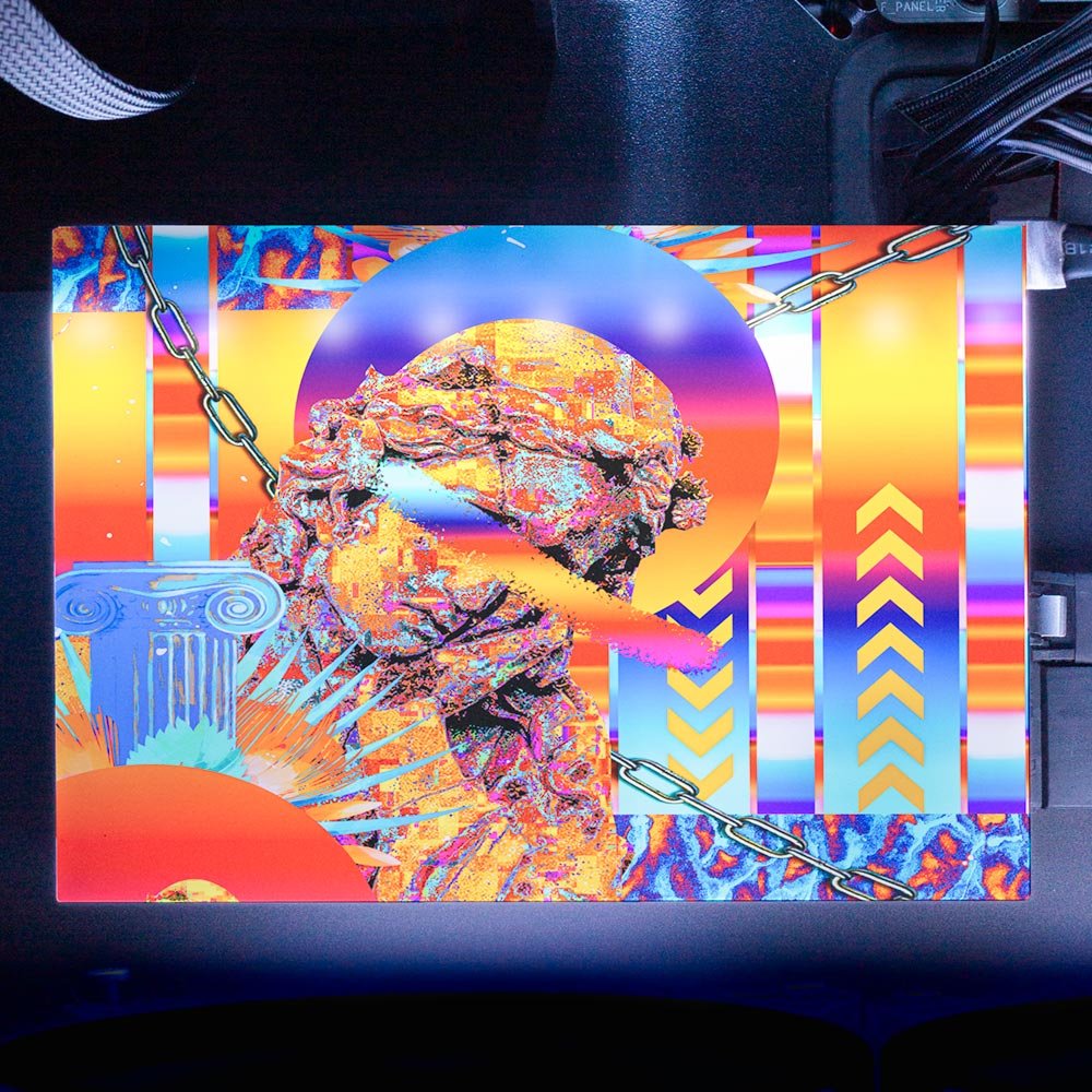 Orange Soda RGB HDD Cover Horizontal - Tankuss - V1Tech