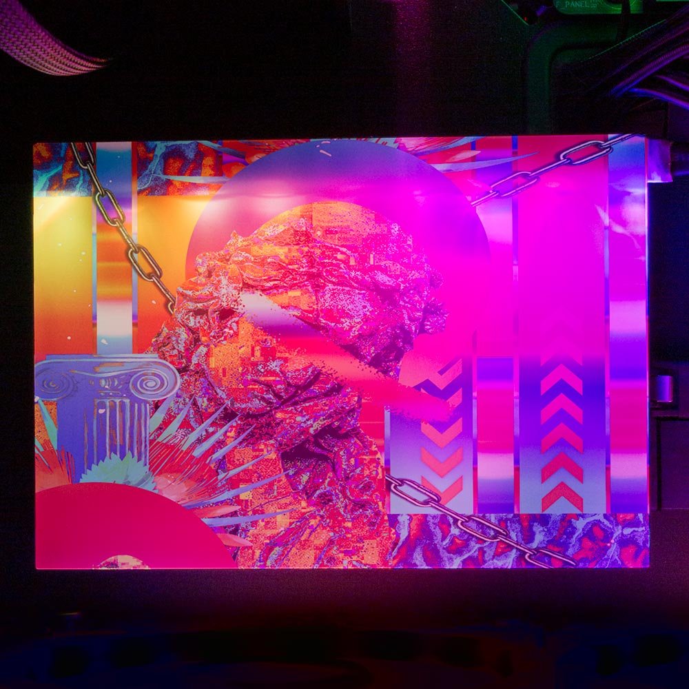 Orange Soda RGB HDD Cover Horizontal - Tankuss - V1Tech
