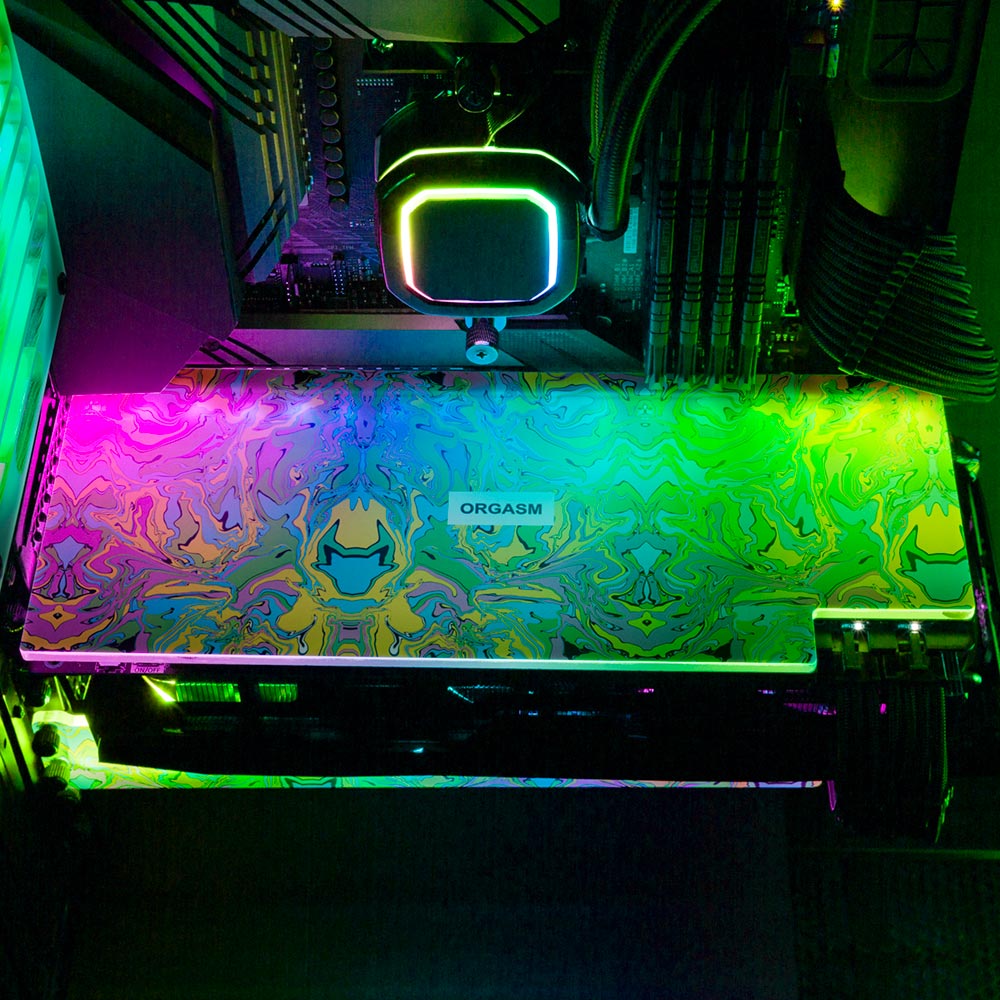Orgasm RGB GPU Backplate - Javilostcontrol - V1Tech