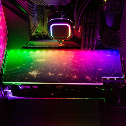 Our World RGB GPU Backplate - V1Tech