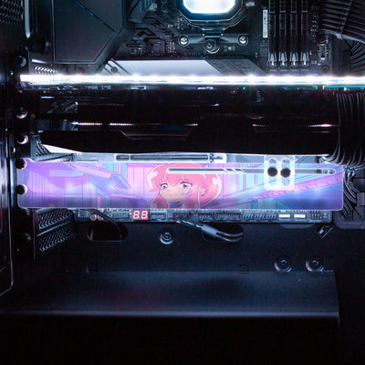 Pink Aesthetic RGB GPU Support Bracket