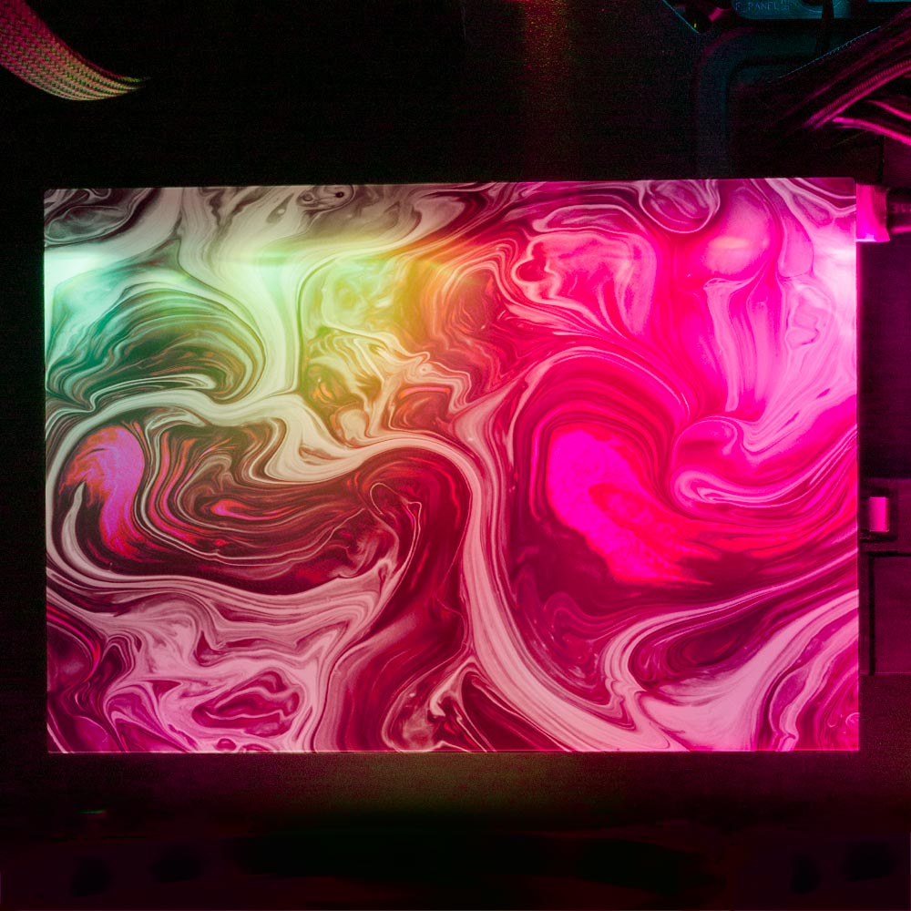 Pink Dreams RGB HDD Cover Horizontal - Geoglyser - V1Tech
