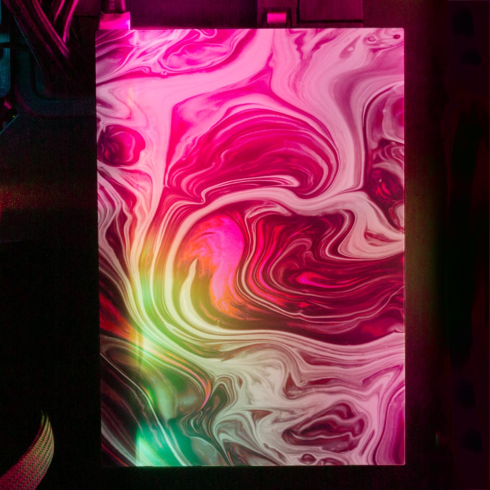 Pink Dreams RGB HDD Cover Vertical - Geoglyser - V1Tech