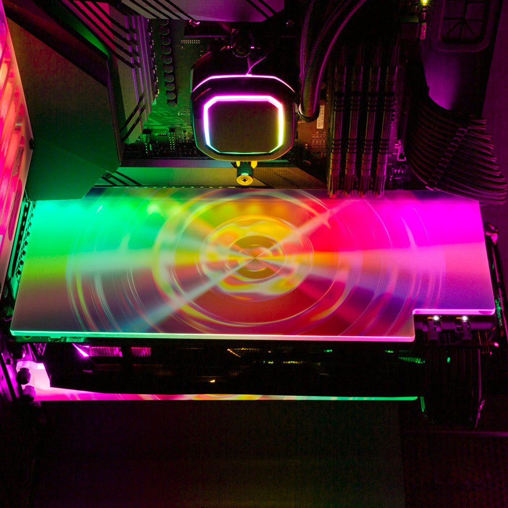 Prismatic Saucer RGB GPU Backplate - Guedda HM - V1Tech