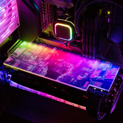 Purple Nights RGB GPU Backplate - Nogar007 - V1Tech