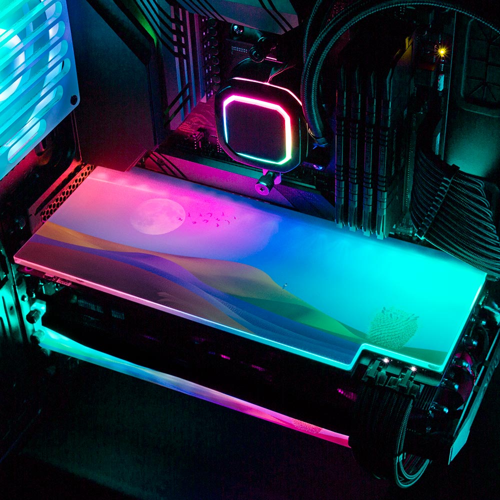 Rainbow Desert RGB GPU Backplate - Spectacular.way - V1Tech