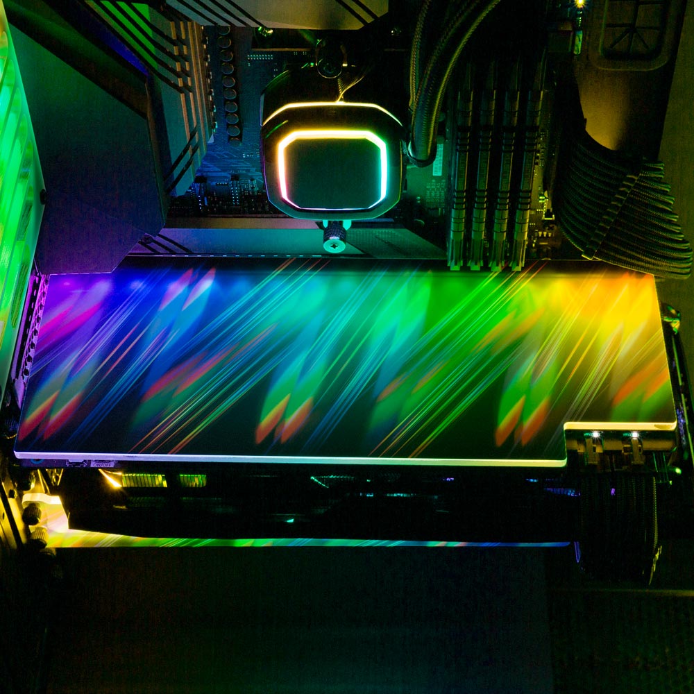 Rainbow March RGB GPU Backplate - StellarFire - V1Tech