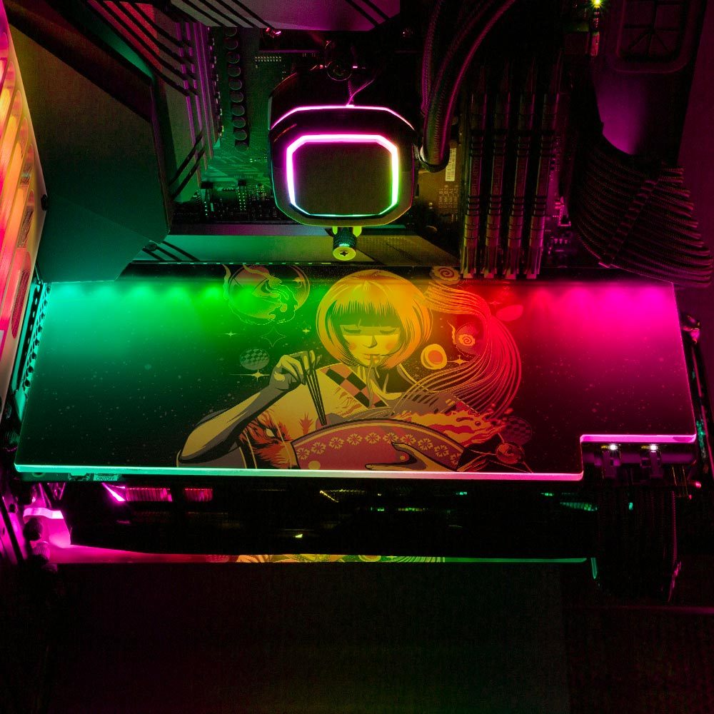 Ramen Geisha RGB GPU Backplate - HeyMoonly - V1Tech