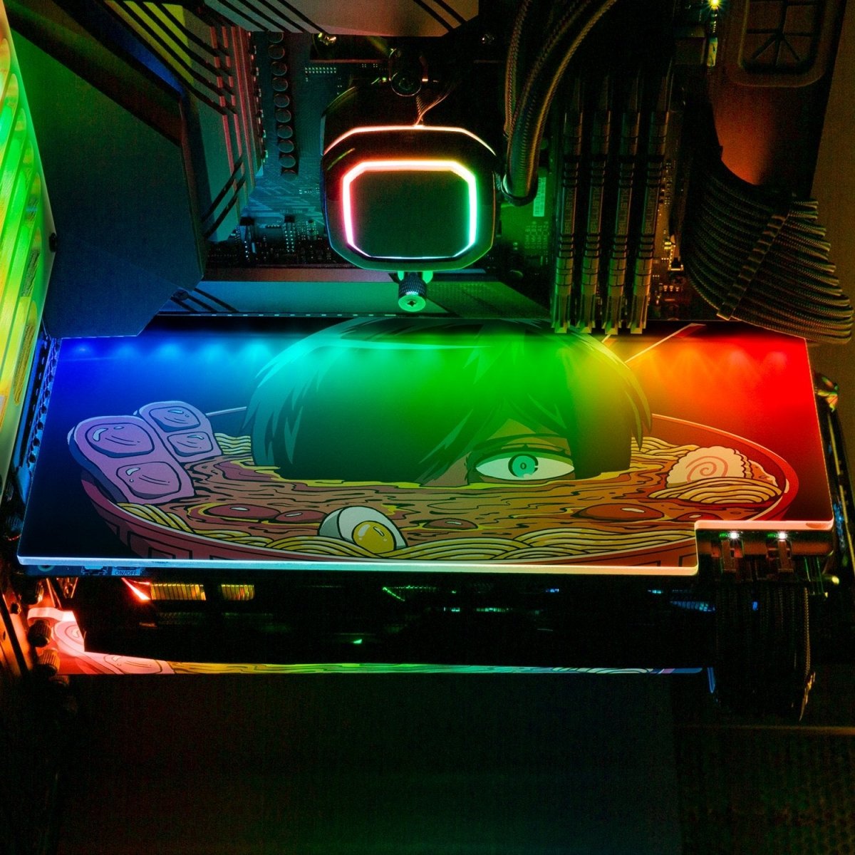 Ramen Goryo RGB GPU Backplate - Vincent Trinidad Art - V1Tech