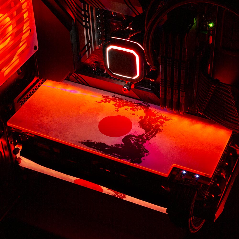 Red Suns RGB GPU Backplate - Ddjvigo - V1Tech