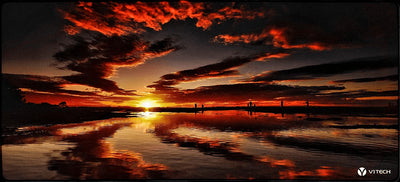 Red Sunset X-Large Mouse Pad