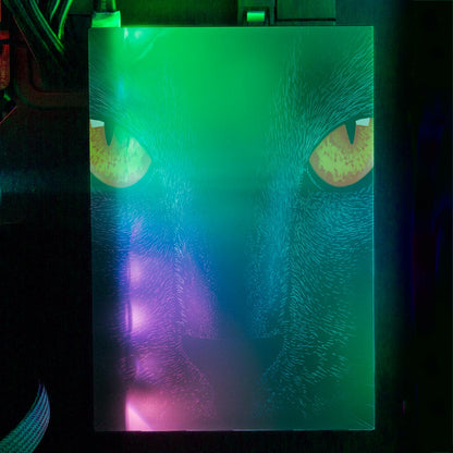 Retro Cat RGB HDD Cover Vertical - Ddjvigo - V1Tech