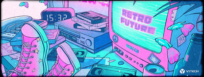 Retro Future Large Mouse Pad