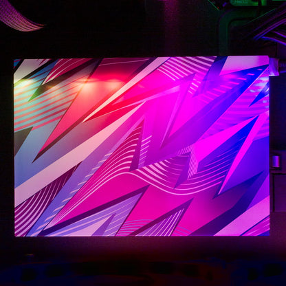 Retro Wave RGB HDD Cover Horizontal - V1Tech