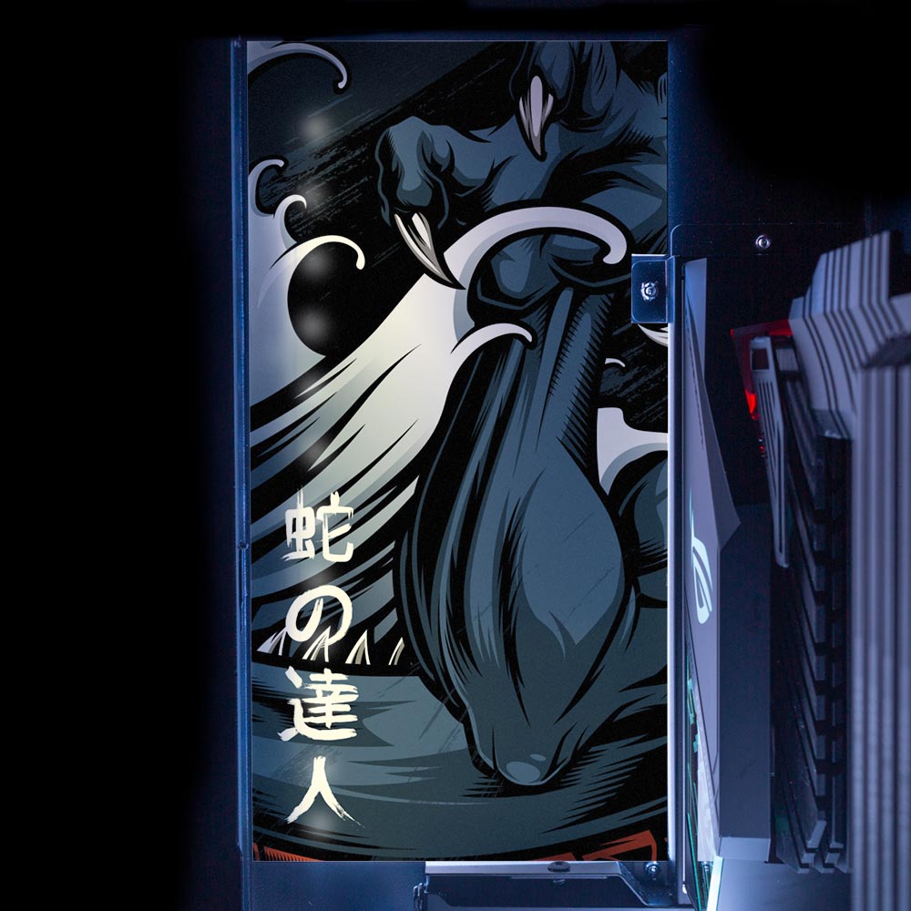 Ryuu of the East Lian Li O11 and Dynamic and XL Rear Panel Plate Cover with ARGB LED Lighting - Daniele Caruso - V1Tech