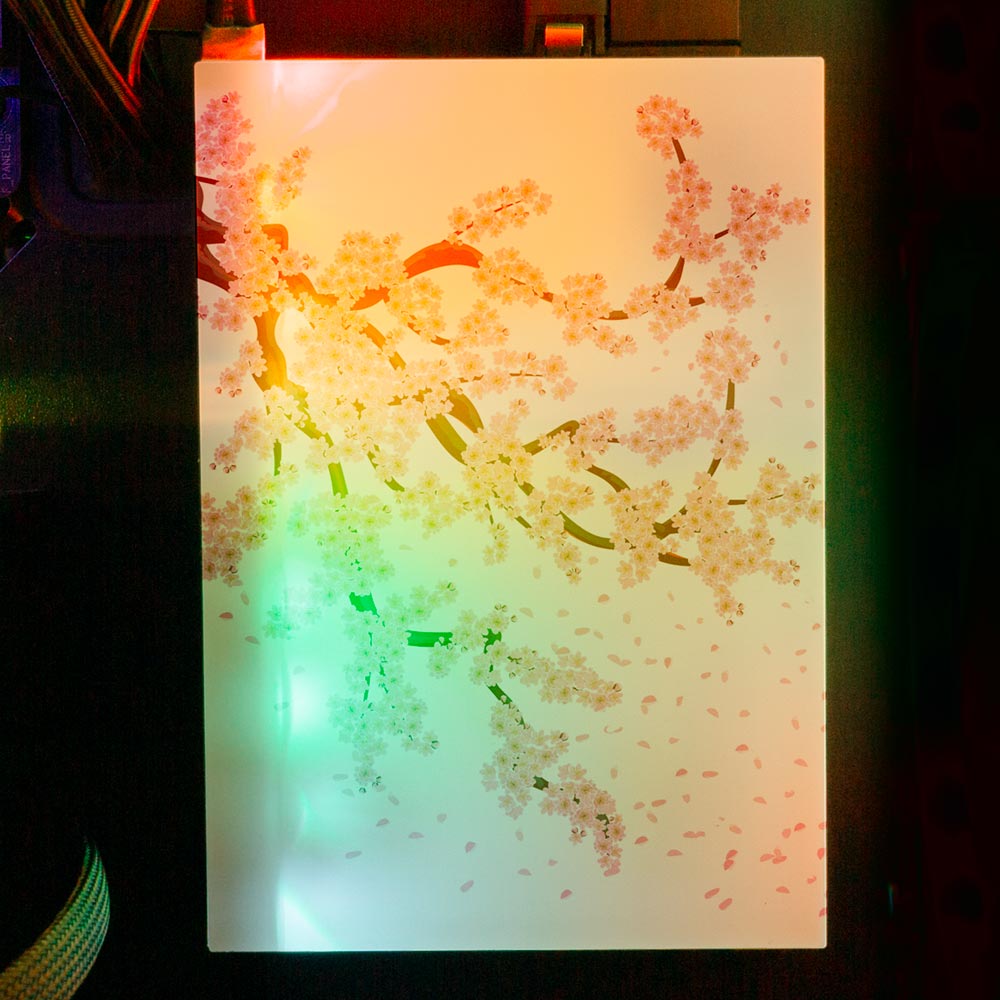Sakura RGB HDD Cover Vertical - V1Tech
