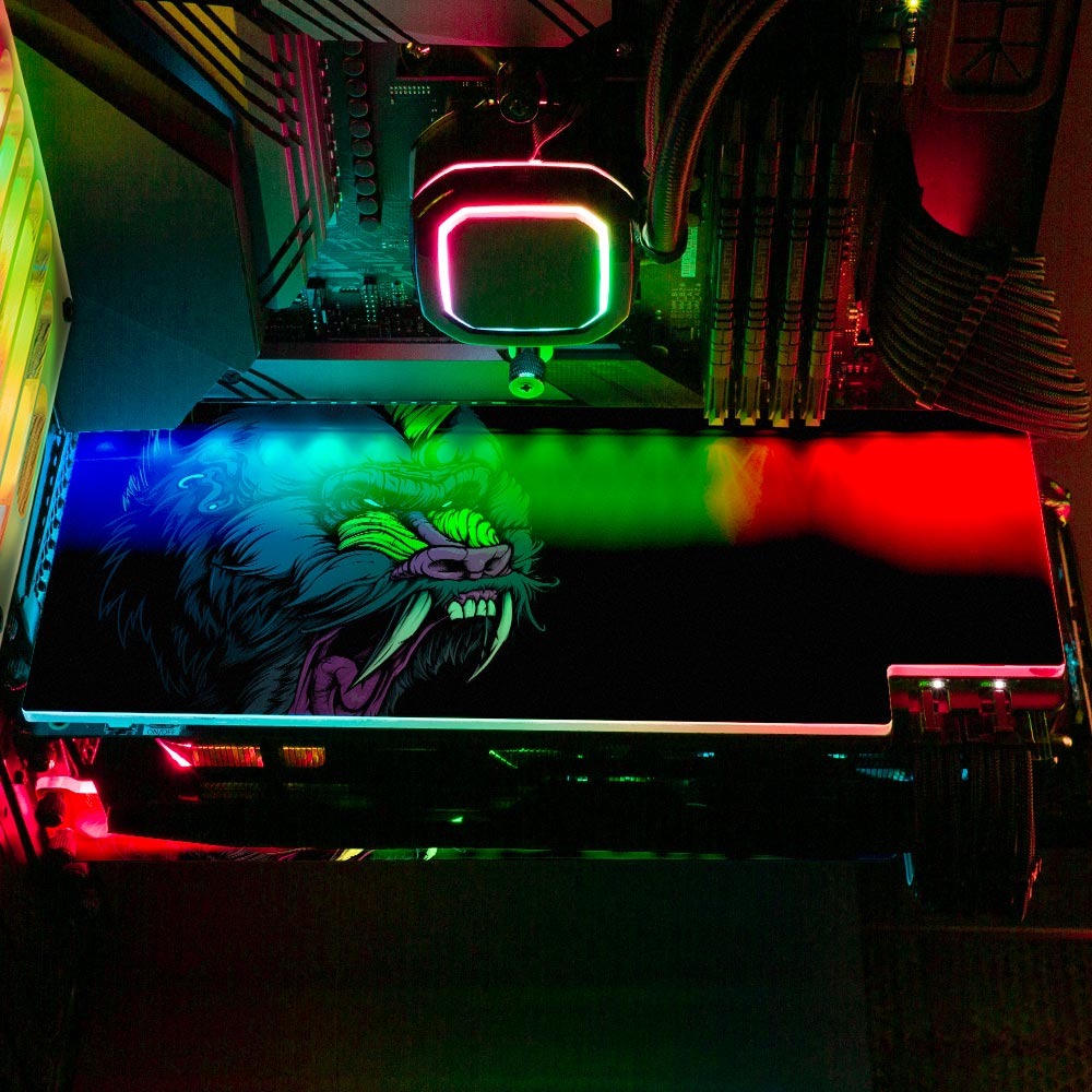 Saru the Green RGB GPU Backplate - Daniele Caruso - V1Tech