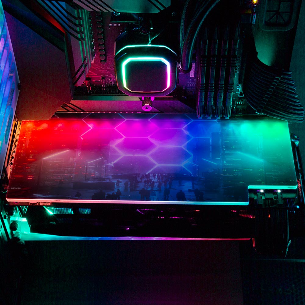 Scoi-foi RGB GPU Backplate - The Dizzy Viper - V1Tech