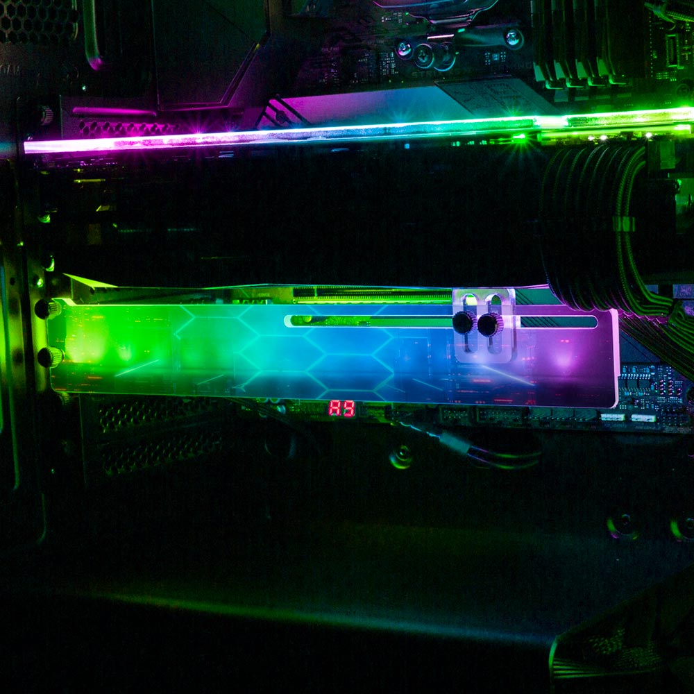 Scoi-foi RGB GPU Support Bracket - The Dizzy Viper - V1Tech