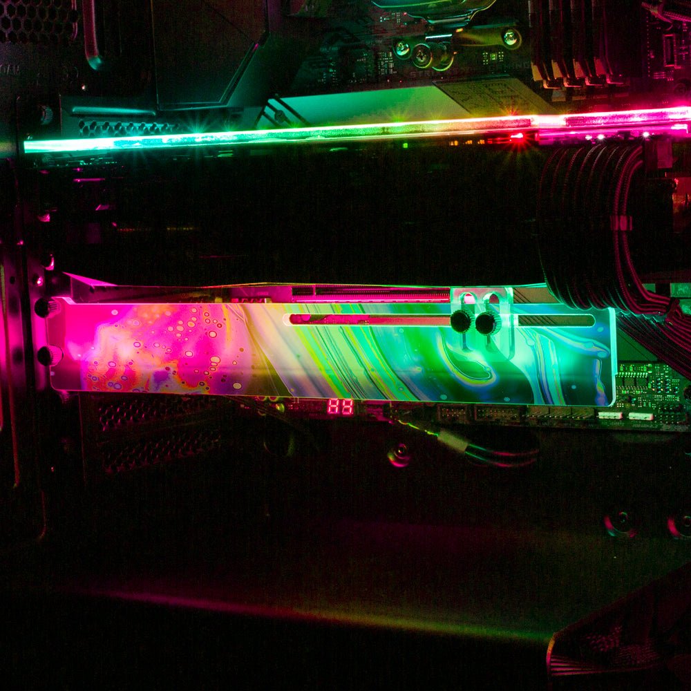 Shades from the Past RGB GPU Support Bracket - Maalavidaa - V1Tech