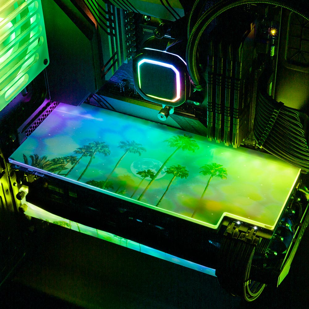 Sinergy RGB GPU Backplate - Cajuca Art - V1Tech