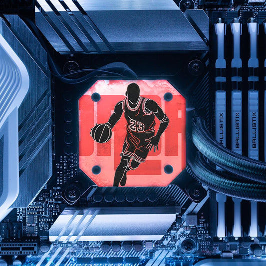 Soul of the Airness AIO Cover for Corsair iCUE ELITE CAPELLIX (H100i, H115i, H150i Black and White) - Donnie Art - V1Tech