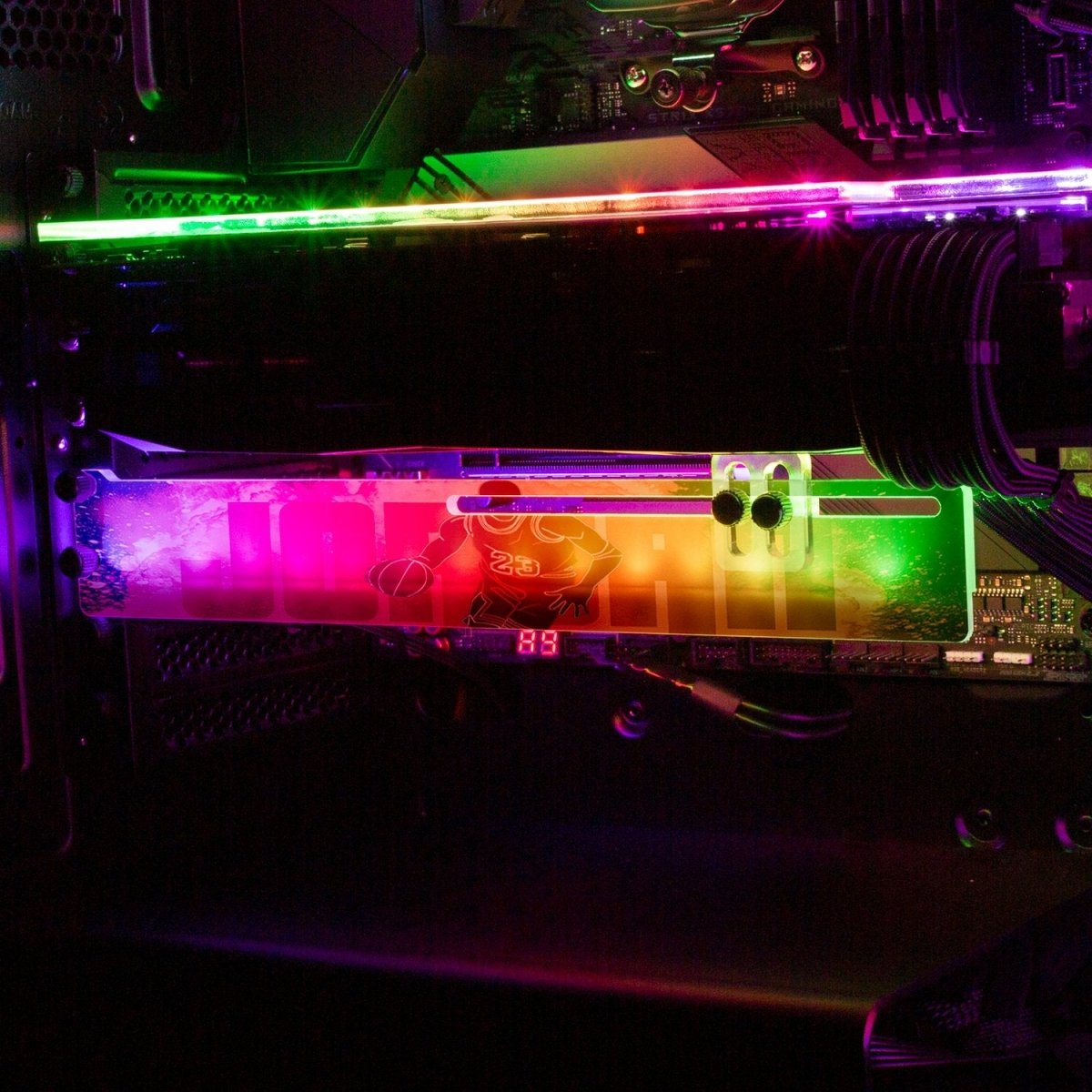 Soul of the Airness RGB GPU Support Bracket - Donnie Art - V1Tech