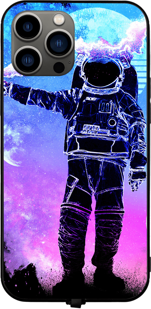 Soul of the Astronaut RGB LED Protective Phone Case for iPhone and Samsung Models - Donnie Art - V1 Tech