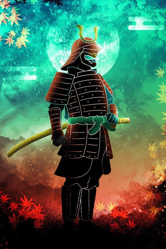 Soul of the Autumn Samurai Plexi Glass Wall Art - Donnie Art - V1Tech