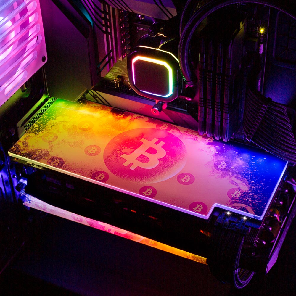 Soul of the Bitcoin 2 RGB GPU Backplate - Donnie Art - V1Tech