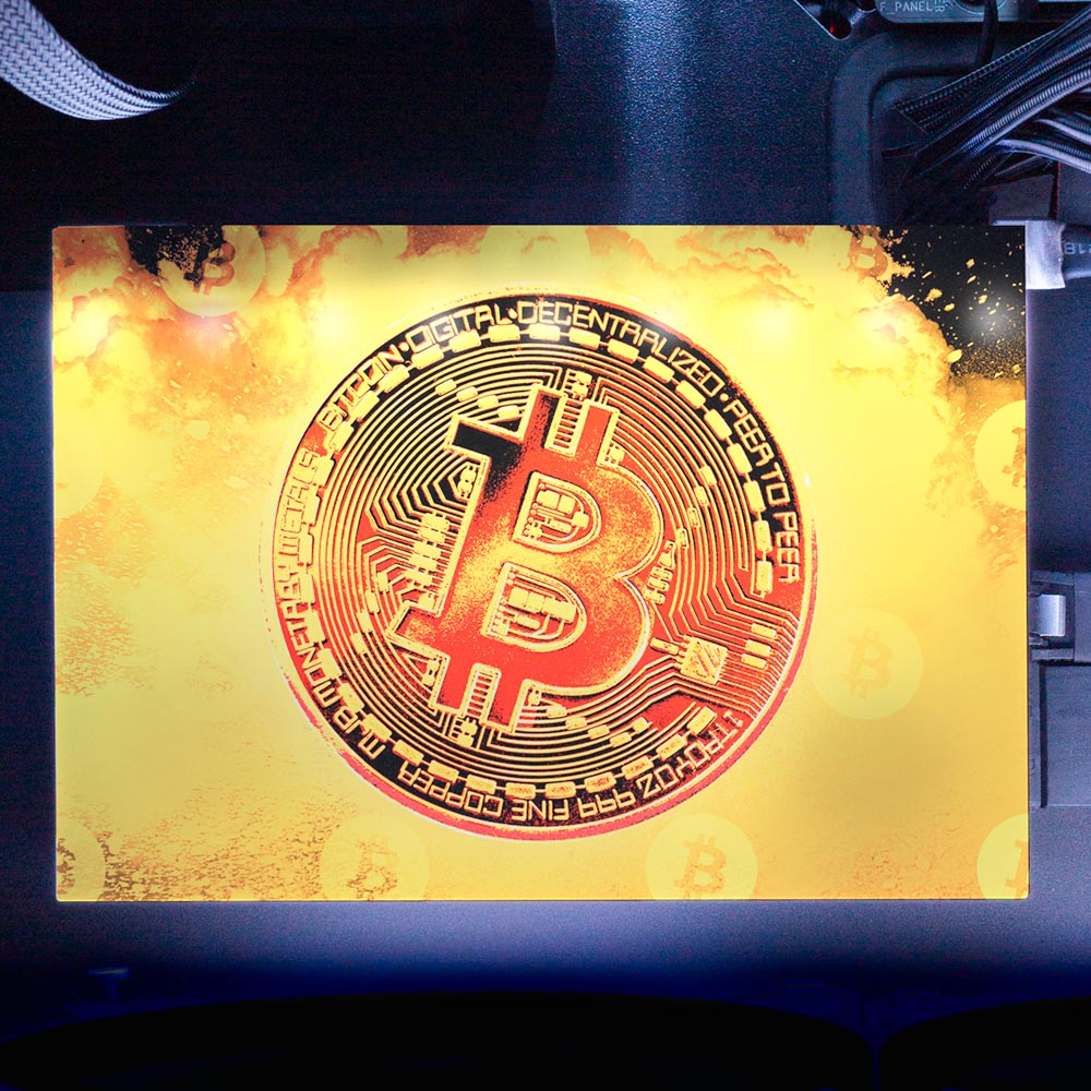 Soul of the Bitcoin RGB HDD Cover Horizontal - Donnie Art - V1Tech